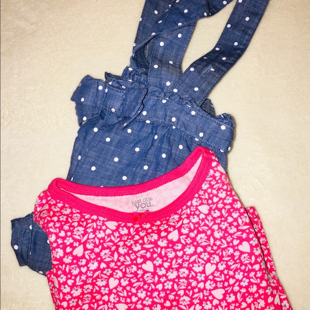 🌺 PRICE DROP 🌺 Two- piece Cotton Overall Set